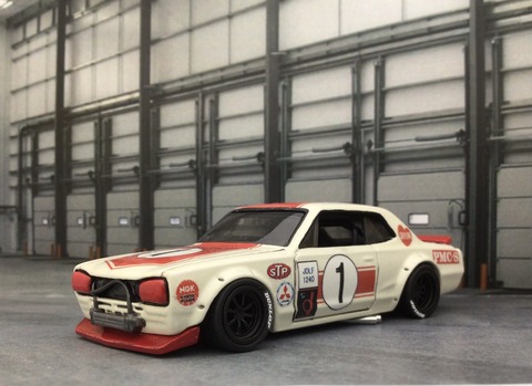 ホットウィール83話 日産スカイラインGT-R 1971年 高橋国光選手仕様
