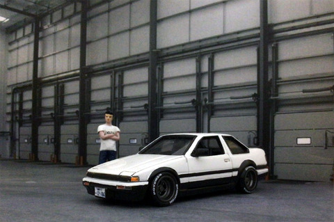頭文字D藤原拓海トレノ( AE86）＆乾真司トレノ2ドア(AE86） トミカ23話 頭文字D編 乾信司 スプリンタートレノ(AE86) : 知恵