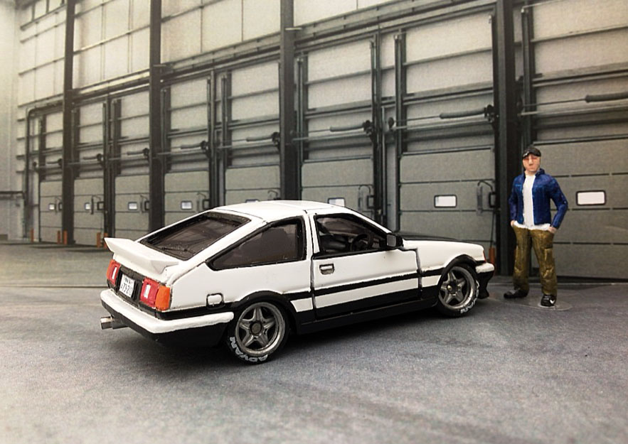 【ＡＥ８６☆レビン】□改造□トミカ□プレミアム□カスタム□ミニカー□深リム□京商 京商 トミカ改造 トヨタ AE86 レビン 頭文字D仕様エアロ ホット