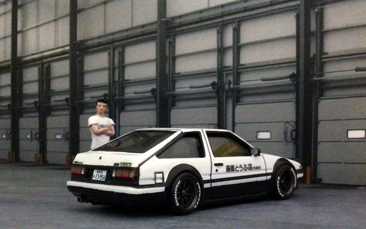 ホットウィール73話 頭文字d編 藤原拓海 スプリンタートレノ Ae86 知恵と勇気で楽しむhobby