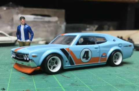 「高評価！」注目のレビュ ホットウィールカスタム 深リム 顔面スワップ シロン×ポルシェ ミニカー