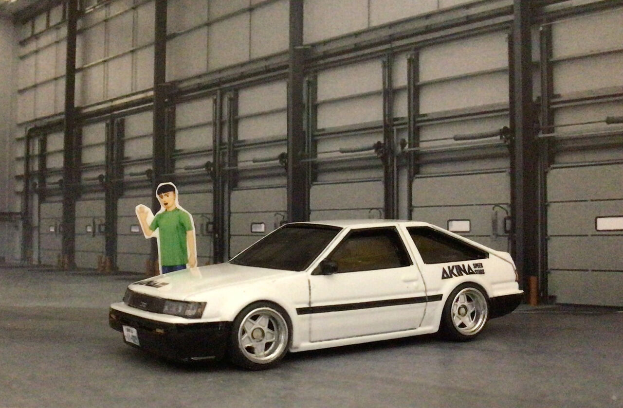ホットウィール120話 頭文字D編 武内樹 カローラレビン(AE85