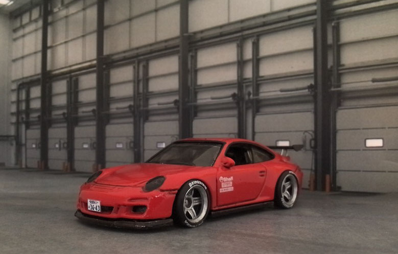 ホットウィール　RWBポルシェ930　REXYポルシェ911GT3 R ホットウィール】 SILHOUETTES - RWB PORSCHE 930 - ホット