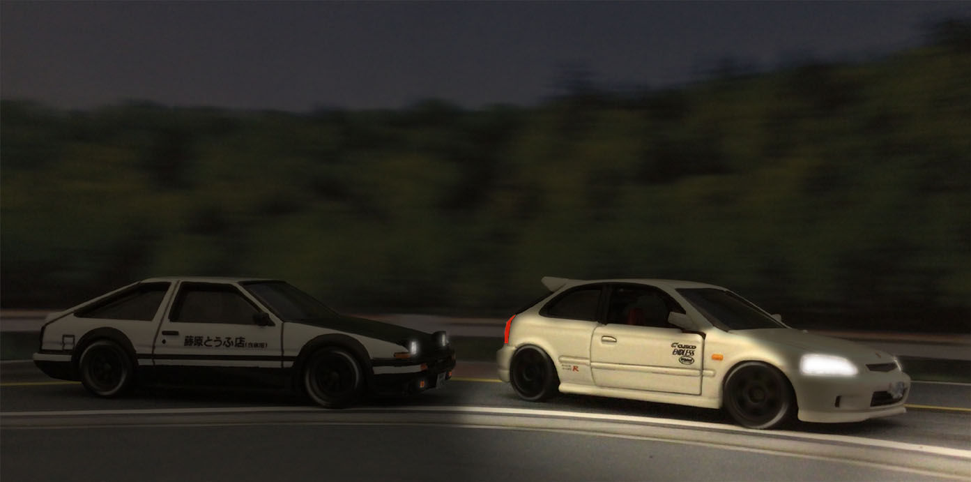 頭文字D ホットウィール スプリンタートレノ AE86 藤原拓海 ホットウィール73話 頭文字D編 藤原拓海 スプリンタートレノ