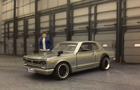 ホットウィールカスタム ハコスカ GTR 激渋フェンダーミラー