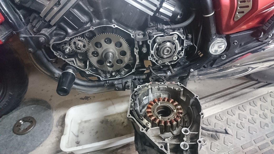 V-MAX スタータークラッチ修理（交換・取付） : V-MAX 父ちゃんの妄想