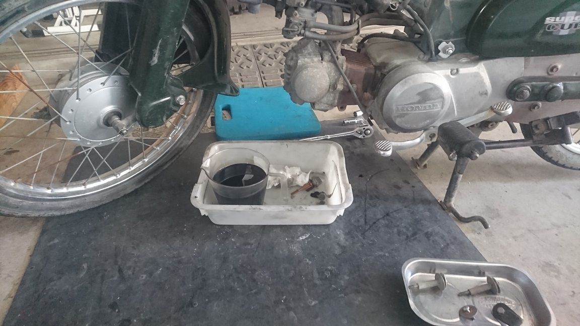 スーパーカブ エンジン焼き付き（分解編） : V-MAX 父ちゃんの妄想と