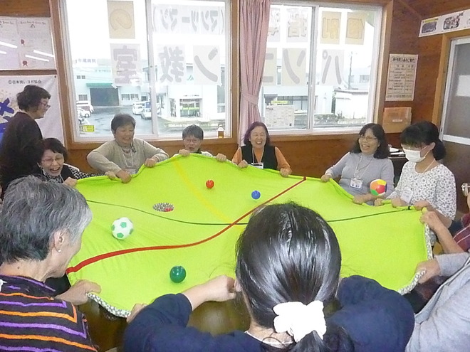 29シーツ玉入れ