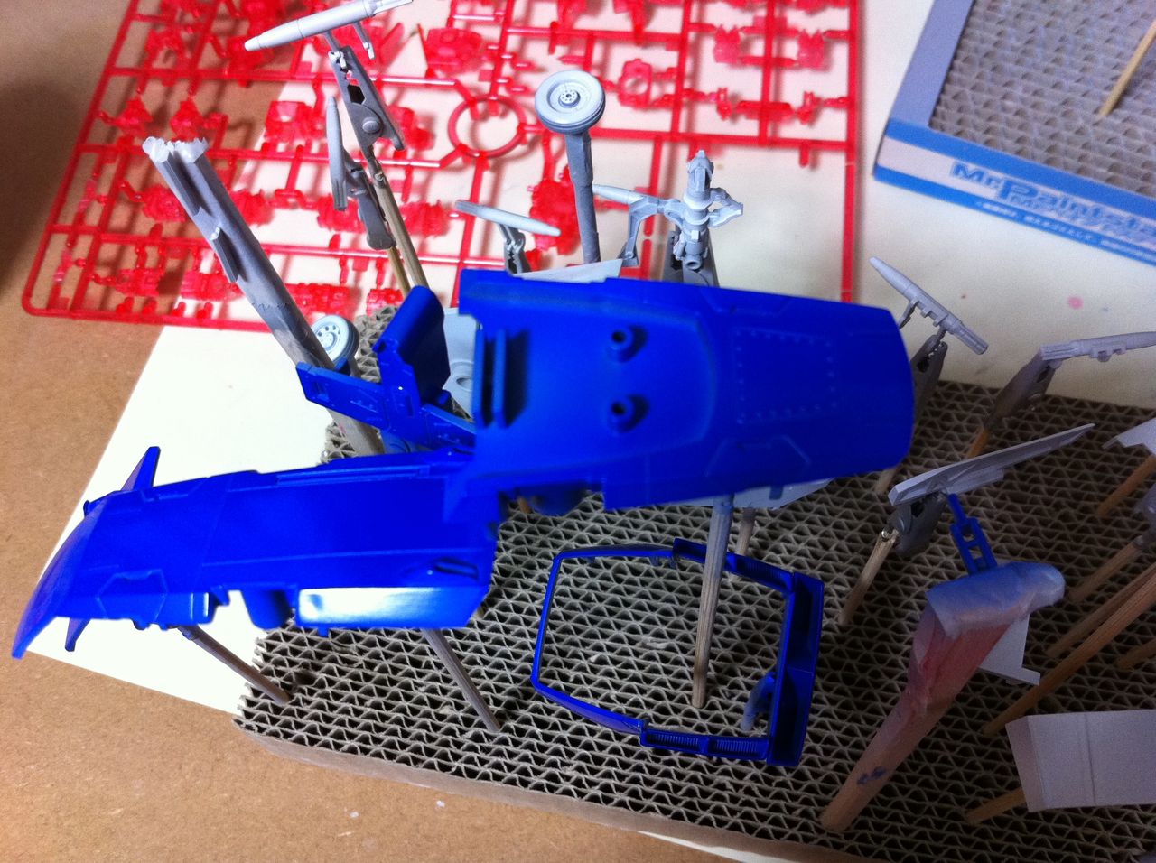 Uchardgraph 1 35コアファイター コックピット塗装 ガンプラの作り方