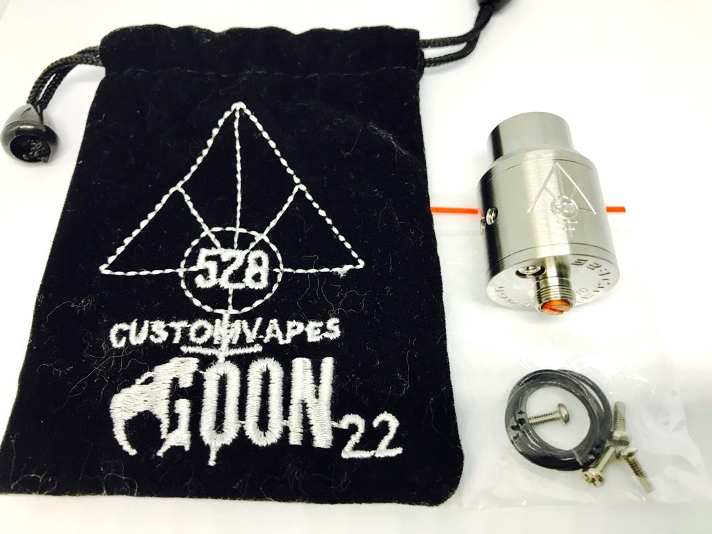 【アトマイザー レビュー】528 Custom Vapes GOON 22 RDA : SapporoVapor RYUK55 VAPE沼blog♪