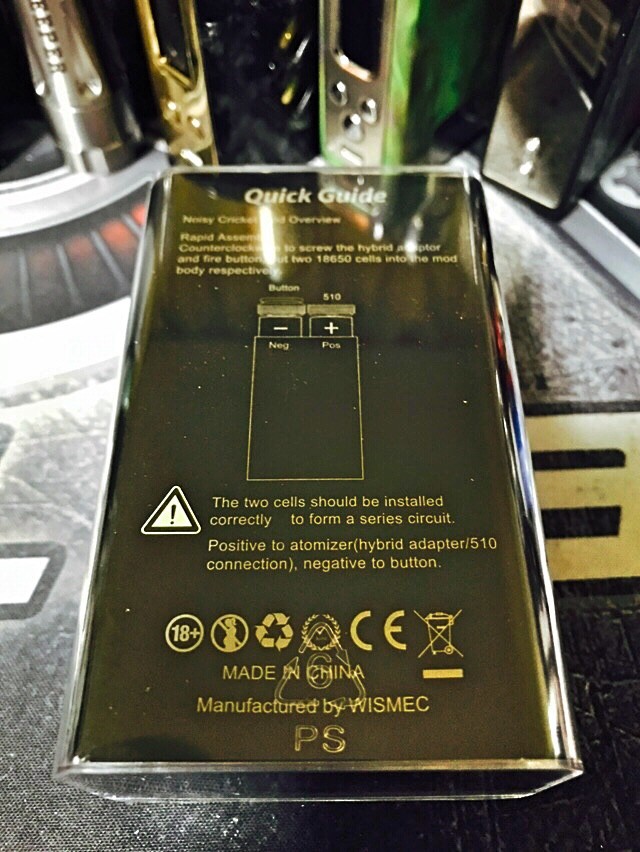 Aspire 18650 Wismec Noisy Cricket II Mod VS Noisy Cricket Mod By Jay-Bo 200  Watt Box Australia