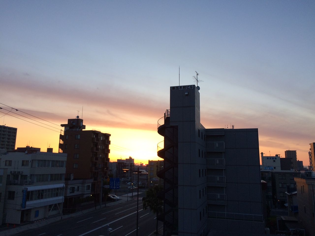 札幌午前４時日の出 今日の一枚