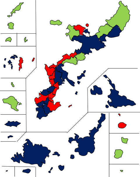 沖縄県の保革の状況