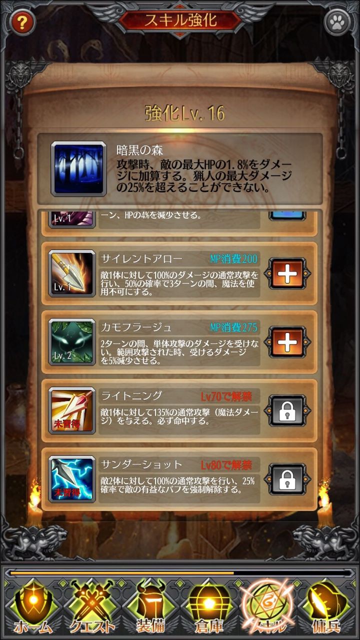 ホウチ帝国 その４ 2 猟人のスキルについて 湊のゲーム日記