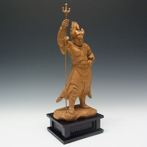 木曽桧/檜(きそひのき) 十二神将 未神 安に羅大将 あにら 37（持物含む