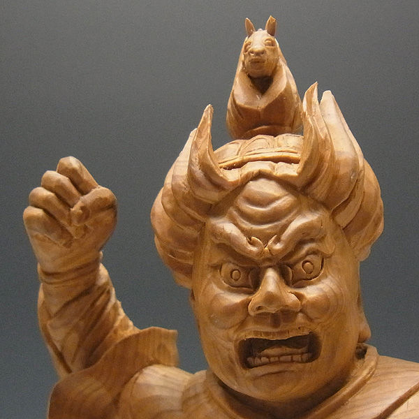 珊底羅大将 仏像 約90cm 特大 H024055M.jpg