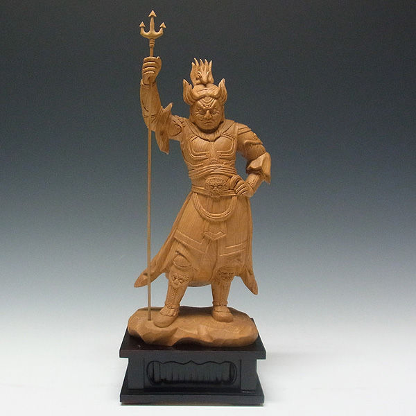 木曽桧/檜(きそひのき) 十二神将 未神 安に羅大将 あにら 37（持物含む