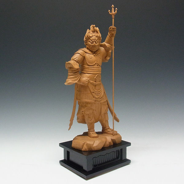 木曽桧/檜(きそひのき) 十二神将 巳神 因達羅大将（帝釈天） いんだら
