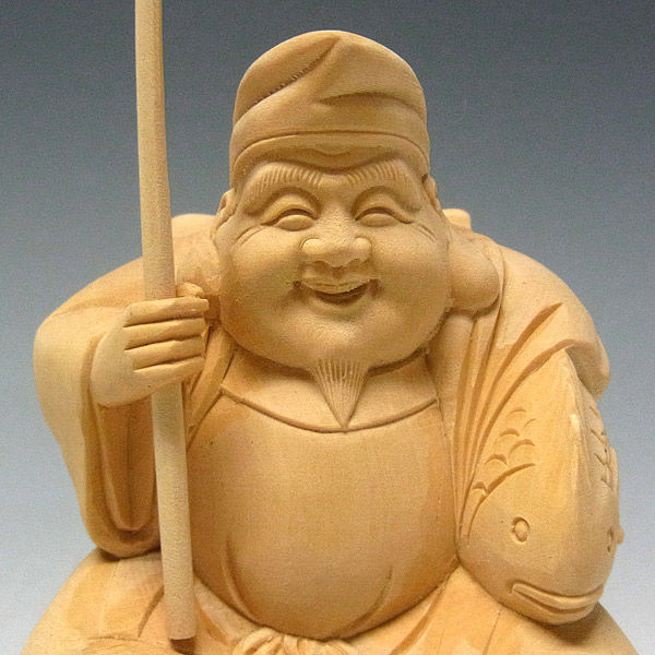 本黄楊木(ツゲ)恵比寿 大黒天 本黄楊木(ツゲ)恵比寿 大黒天