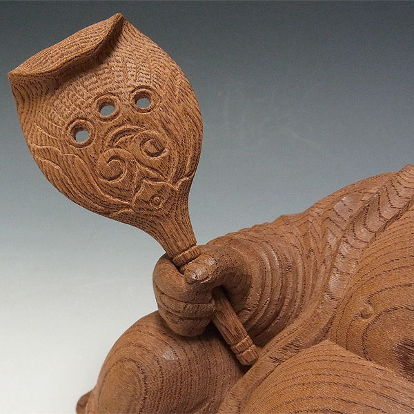 木製彫刻 伝統的な日本文化 約15cm