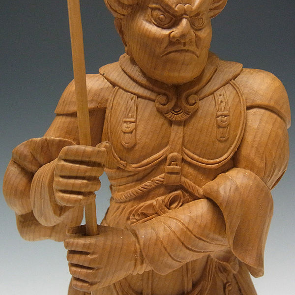 お面手彫り迷企羅大将