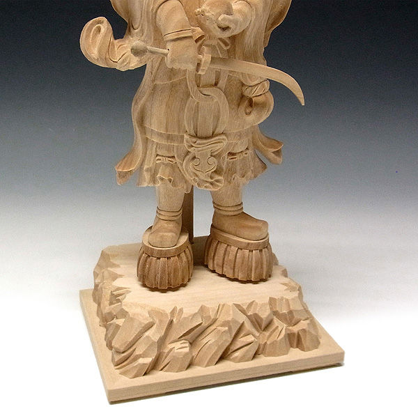 楠/樟(クス) 金毘羅大権現 高さ：38cm （販売・木彫り）konpira1-2-UNS