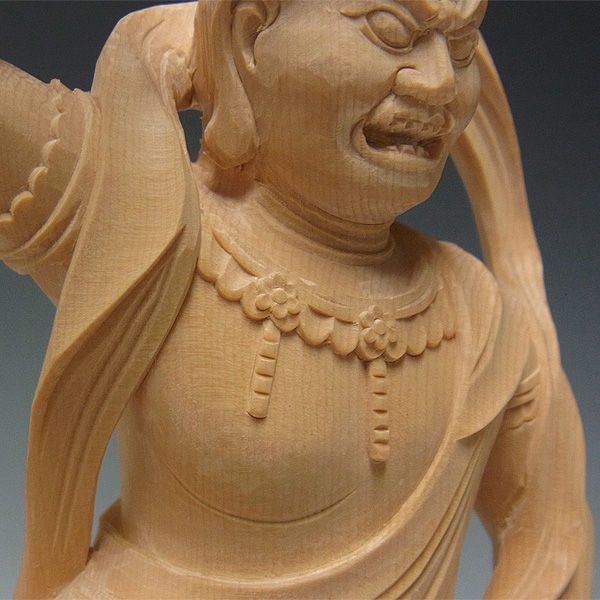 桧/檜(ヒノキ) 蔵王権現 高さ:31cm (販売・木彫り) : 【龍祥】仏像