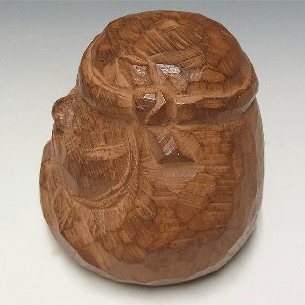 対馬の欅木手彫り】銘木欅木彫りオブジェ天然椿油仕上げ【断捨離価格