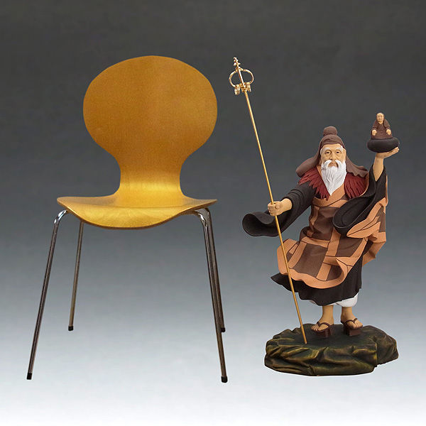 明時代 楠木根 細工彫り『鉄拐李』像 置物/唐物古美術☆