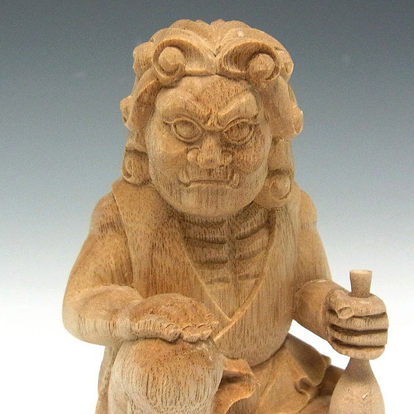 明時代 楠木根 細工彫り『鉄拐李』像 置物/唐物古美術★時代物★高さ40cm 明時代 楠木根 細工彫り『鉄拐李』像 置物/唐物古美術☆時代物