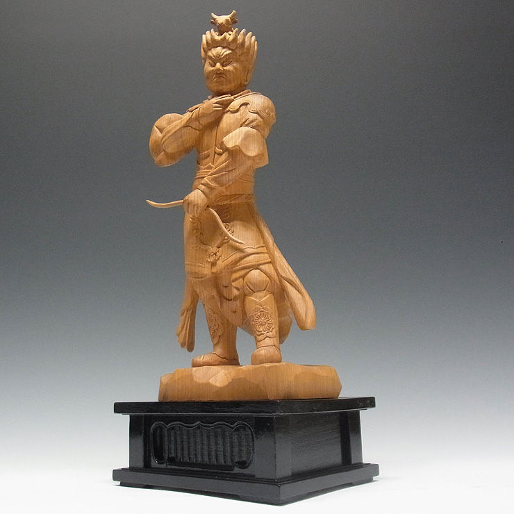 木曽桧/檜(きそひのき) 十二神将 丑神 招杜羅大将 しょうとら 木曽桧/檜(きそひのき) 十二神将 丑神 招杜羅大将 しょうとら