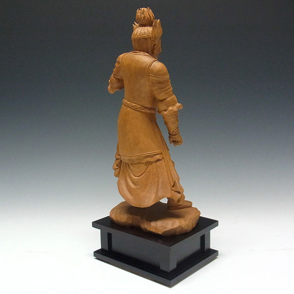 珊底羅大将　仏像　約90cm 特大 木曽桧/檜(きそひのき) 十二神将 午神 珊底羅大将 さんちら