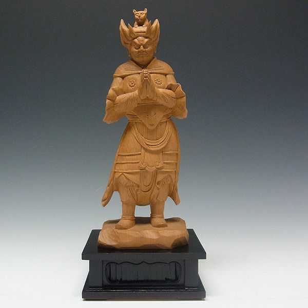 木曽桧/檜(きそひのき) 十二神将 寅神 真達羅大将（緊那羅