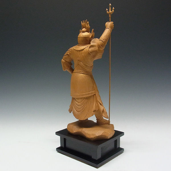 木曽桧/檜(きそひのき) 十二神将 未神 安に羅大将 あにら 37（持物含む