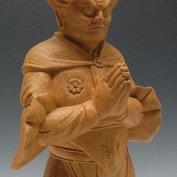 木曽桧/檜(きそひのき) 十二神将 寅神 真達羅大将（緊那羅