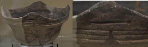 点のある一の土器