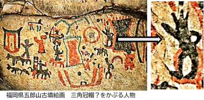 三角帽古墳壁画