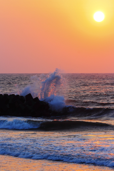 徳光海岸 夕景 ぎゃらりーたちばな