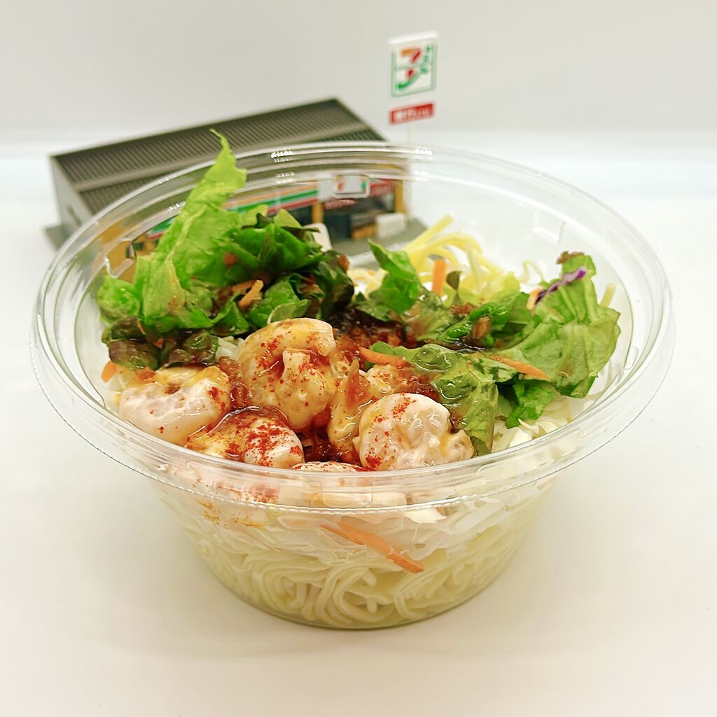 971レビュー目/83点】セブンイレブンの『プリプリ海老のパスタサラダ