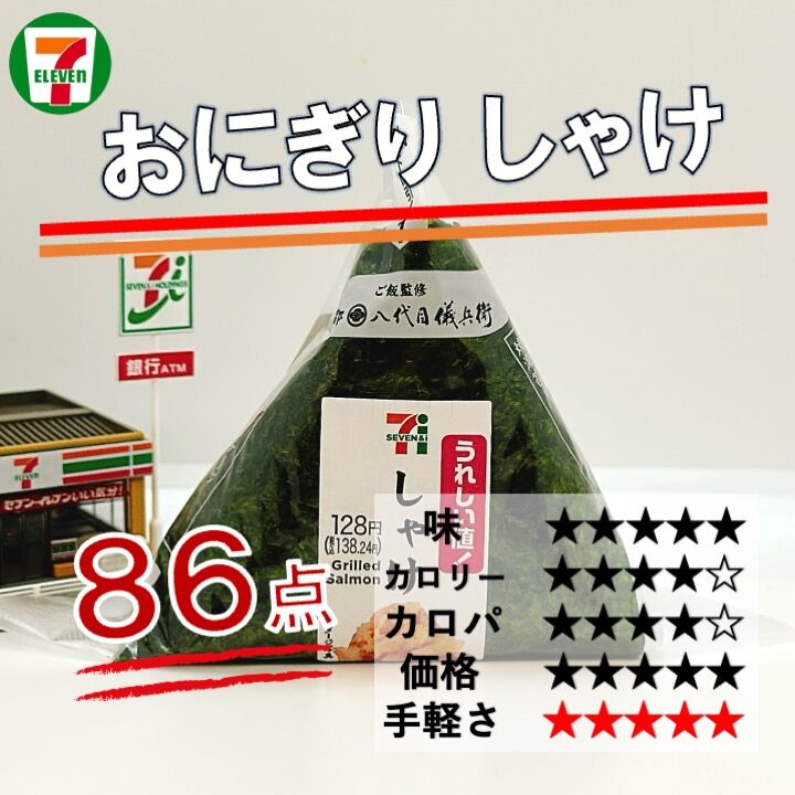 1062レビュー目/86点】スタンダートなおにぎりが実はヘルシー