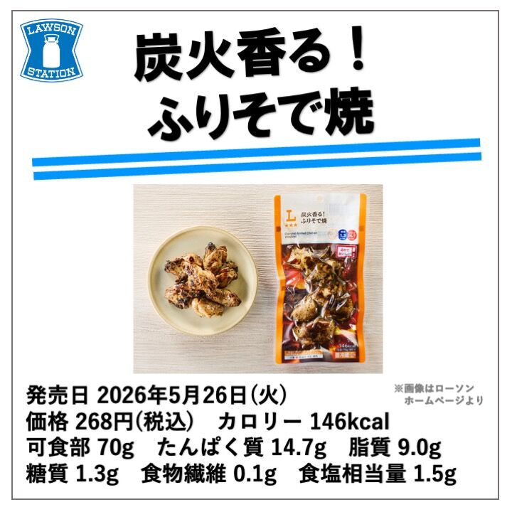 1220レビュー目/80点】ローソンの新しい焼き鳥スタイル！『ふりそで