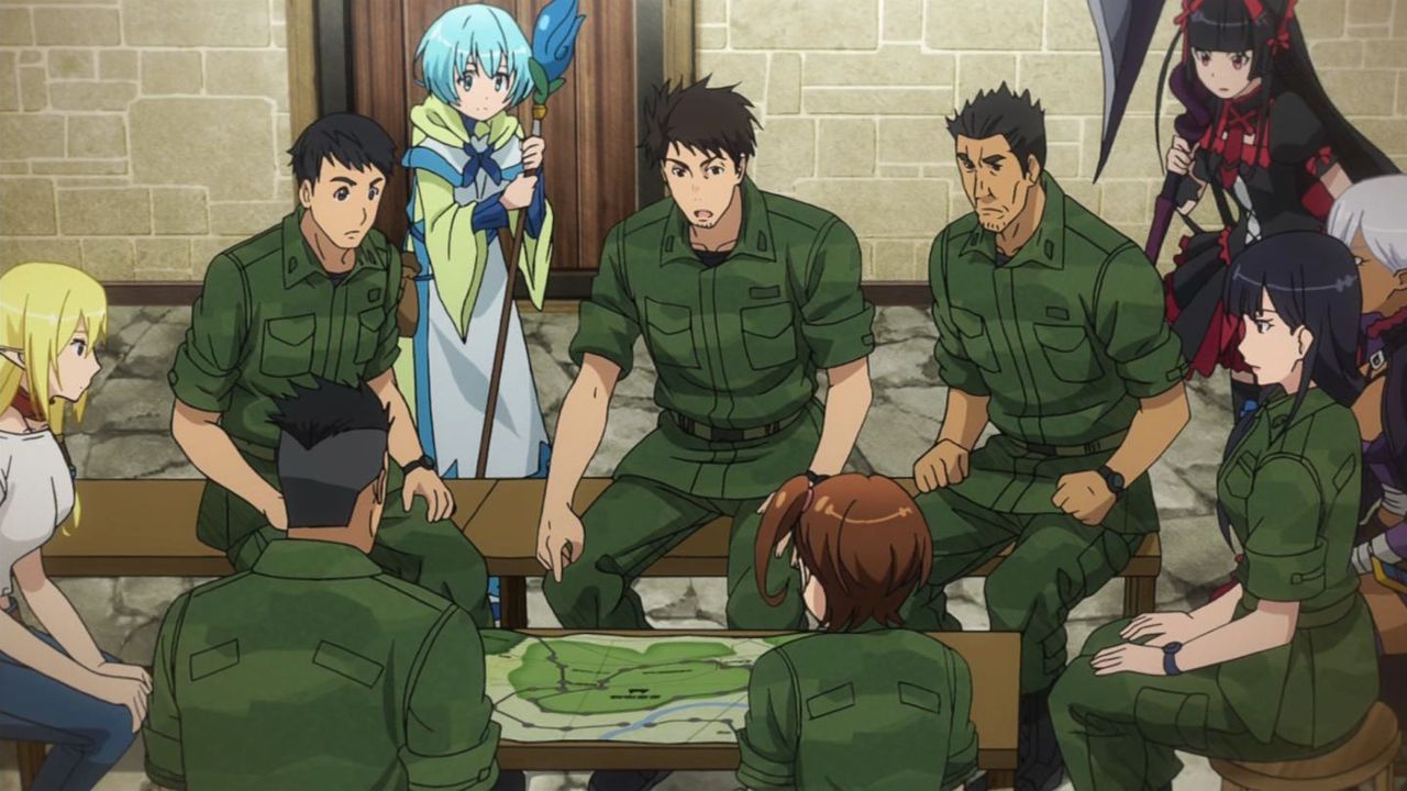 Gate ゲート Ep24 斯く戦えり 海外の反応 4 2 追記 カエルの石像 アニメ 海外の反応