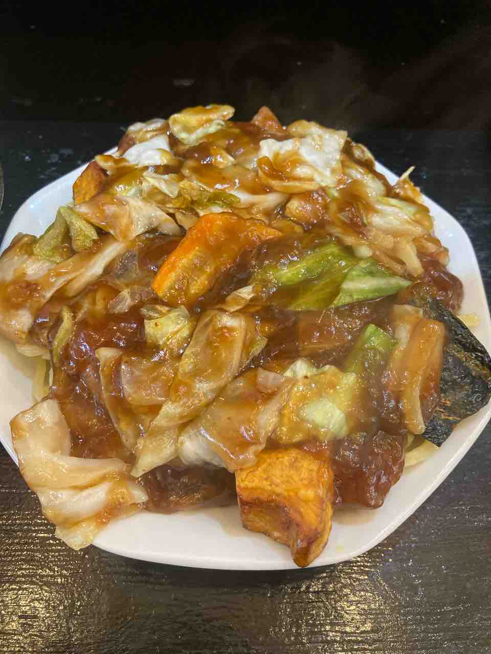 冷水で締めたモチモチ麺にたっぷりの餡 茨城 スタミナラーメン 茨城県水戸市 名古屋発バイクツーリング また り日記