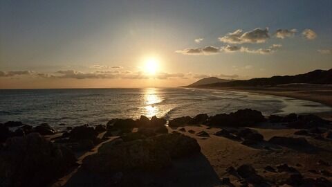 01月赤羽海岸の夕日