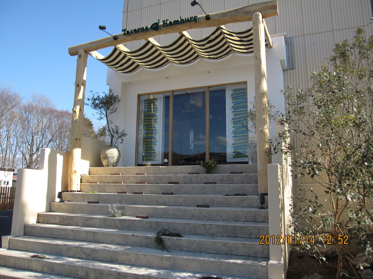 12年1月14日 土 の散歩 タヴェルナハンバーグ ぽんぽこの散歩