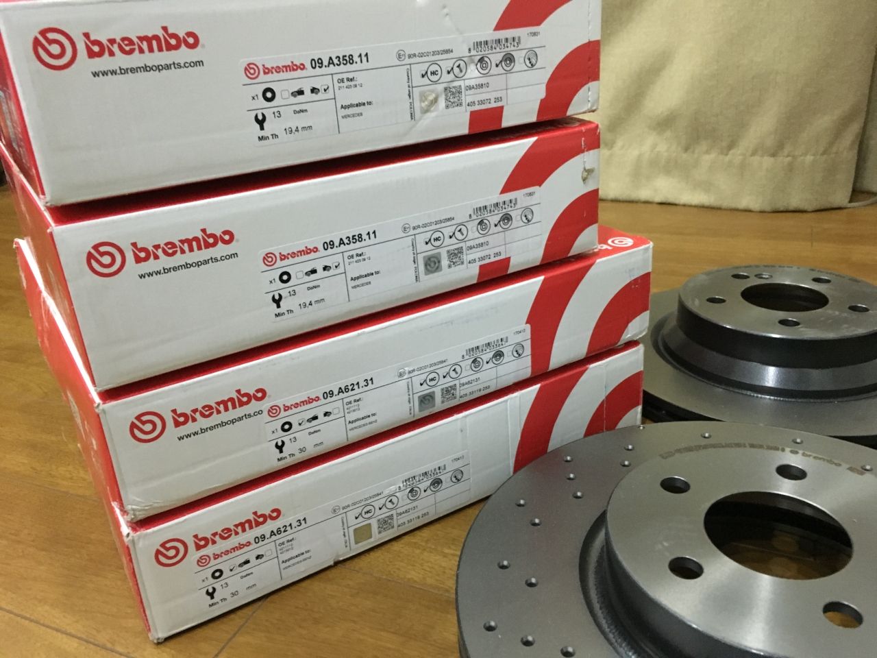 brembo ディスクローター ベンツW212交換用ブレーキローター : DIY実践 