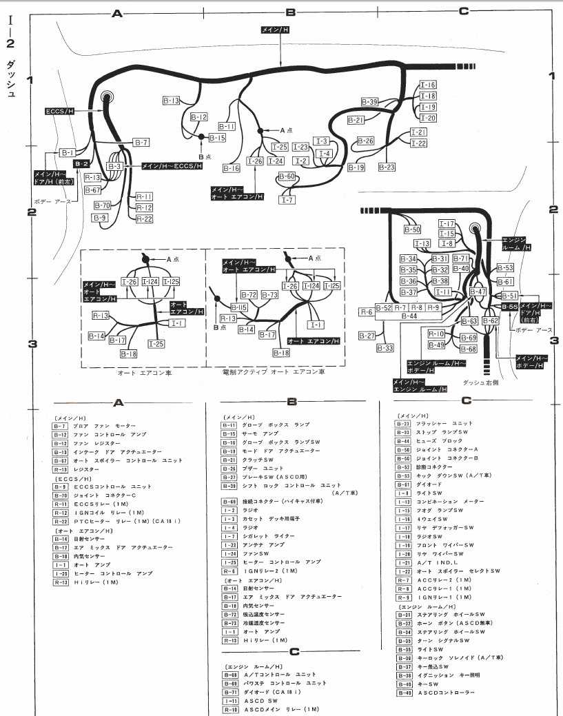 Bnr32 Gt R 整備書より主要な配線図 回路図 故障診断判定 まとめ ｱｰｼﾝｸﾞﾎﾟｲﾝﾄ Diy実践日記