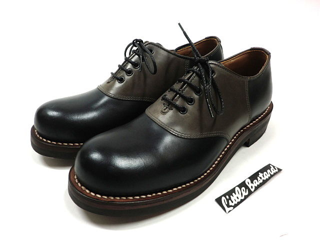 LOST CONTROL COMBI SADDLE SHOES gray×black size:8 GERUGA ROLLING DUB TRIO