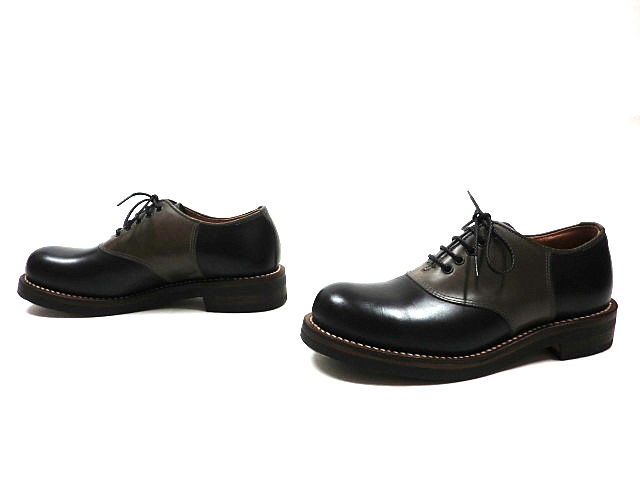 LOST CONTROL COMBI SADDLE SHOES gray×black size:8 GERUGA ROLLING DUB TRIO