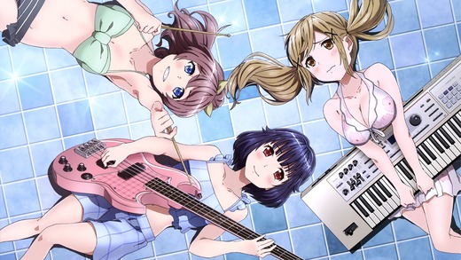 BanG Dream!、山吹沙綾、市ヶ谷有咲、牛込りみ、水着、高画質、PC壁紙、画像